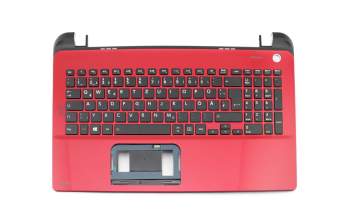 Toshiba Satellite L50-B-125 Original Tastatur inkl. Topcase DE (deutsch) schwarz/rot