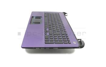 Toshiba Satellite L50-B-12W Original Tastatur inkl. Topcase DE (deutsch) schwarz/lila