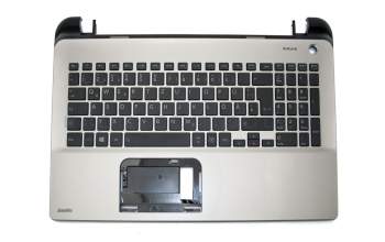 Toshiba Satellite L50-B-15/ Original Tastatur inkl. Topcase DE (deutsch) schwarz/silber