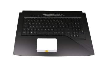 V170146DK1 Original Sunrex Tastatur inkl. Topcase DE (deutsch) schwarz/schwarz mit Backlight (RGB Backlight)
