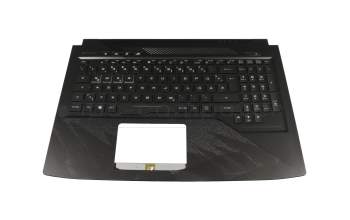 V170146EK1 Original Sunrex Tastatur inkl. Topcase DE (deutsch) schwarz/schwarz mit Backlight