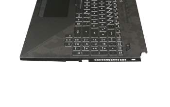 V170162FE1 GR Original Sunrex Tastatur inkl. Topcase DE (deutsch) schwarz/schwarz mit Backlight