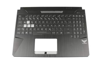 V170762FE1 GR Original Sunrex Tastatur inkl. Topcase DE (deutsch) schwarz/schwarz mit Backlight