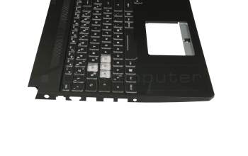 V170762FE1 GR Original Sunrex Tastatur inkl. Topcase DE (deutsch) schwarz/schwarz mit Backlight