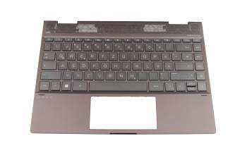 V172530AS1 GR Original Sunrex Tastatur inkl. Topcase DE (deutsch) schwarz/grau mit Backlight