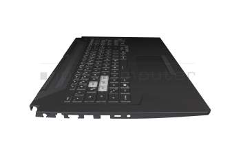V191346AE1 Original Sunrex Tastatur inkl. Topcase DE (deutsch) schwarz/schwarz mit Backlight