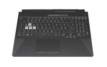 V191346FE2 Original Sunrex Tastatur inkl. Topcase DE (deutsch) schwarz/transparent/schwarz mit Backlight