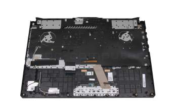 V191346FE2 Original Sunrex Tastatur inkl. Topcase DE (deutsch) schwarz/transparent/schwarz mit Backlight