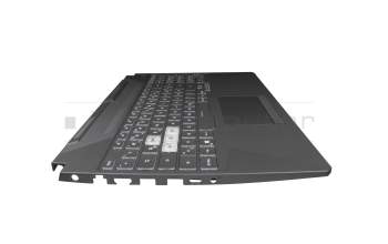 V191346FE2 Original Sunrex Tastatur inkl. Topcase DE (deutsch) schwarz/transparent/schwarz mit Backlight