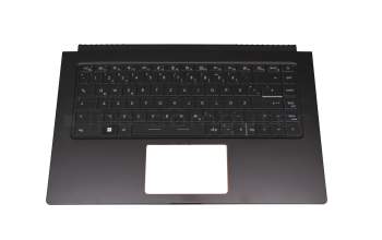 V194222EK2 Original Sunrex Tastatur inkl. Topcase DE (deutsch) schwarz/schwarz mit Backlight