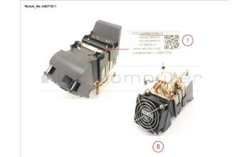 Fujitsu V26898-B1044-V1 HEATPIPE 125W CEL W VER2