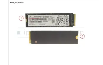 Fujitsu SSD PCIE M.2 2280 1TB SN730 für Fujitsu Celsius C780