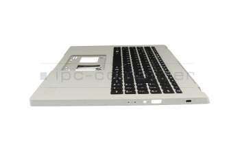 WK2330 Original Acer Tastatur inkl. Topcase DE (deutsch) schwarz/grau mit Backlight