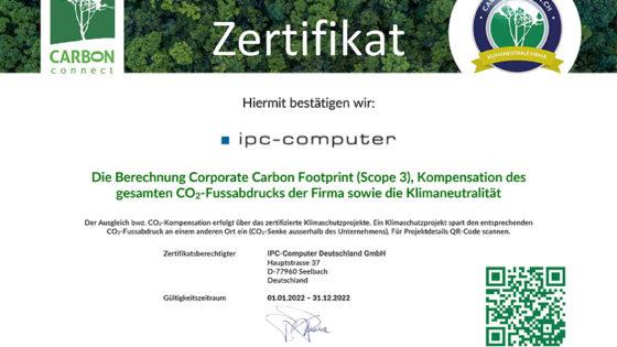 IPC-Computer ist klimaneutral