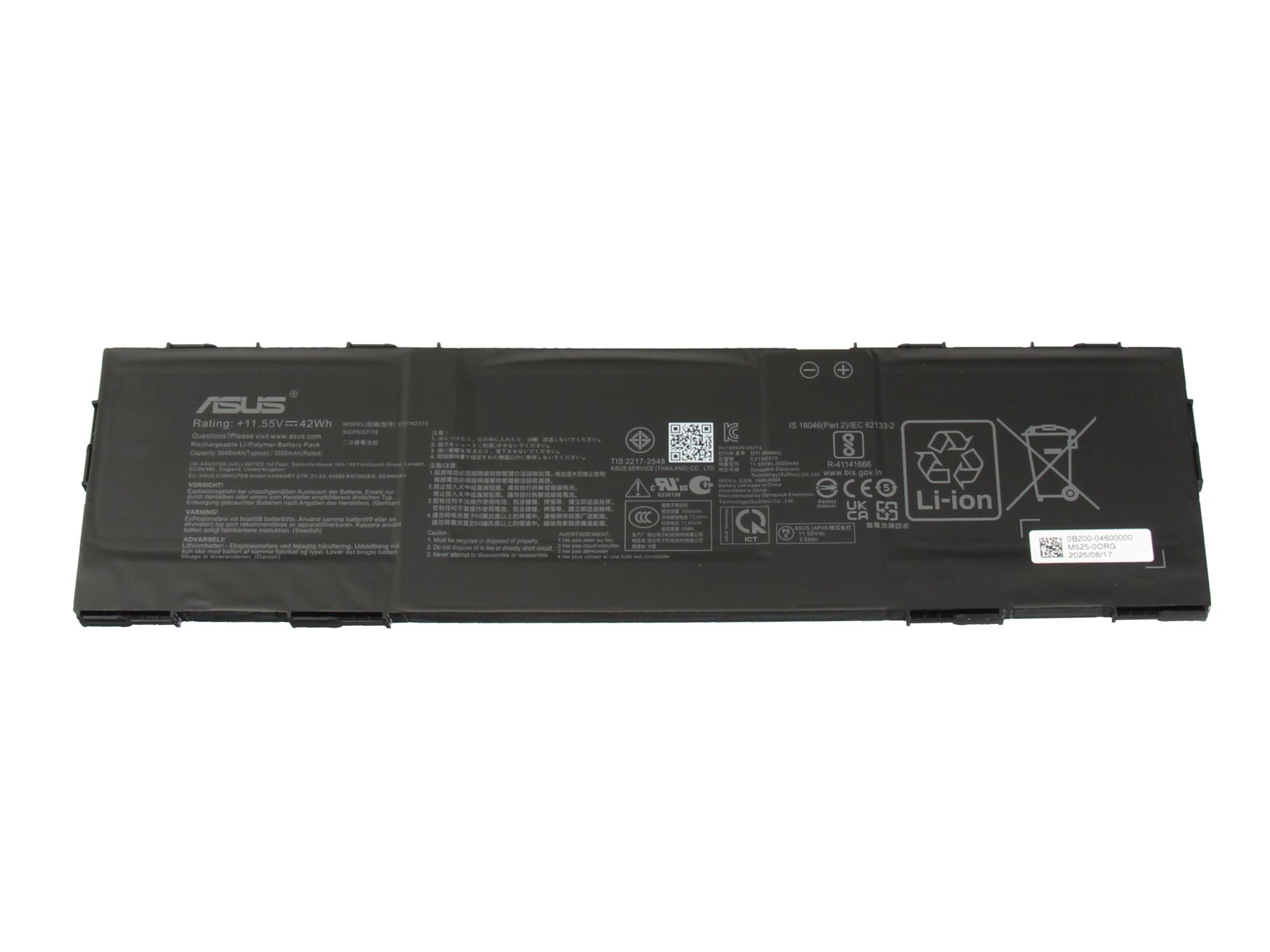 Informationen zur Produktsicherheit