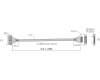 Asus 14013-00280000 GL10DH SATA Kabel 15P F/P 430MM