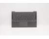 Lenovo Gehäuseoberseite C81YM Aluminium Schwarz mit Fingerabdrucksensor mit Tastaturbeleuchtung Deutsch für Lenovo IdeaPad 5-14ITL05 (82FE)