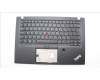 5M10Z54281 Lenovo Mechanische Baugruppe Geh&auml;useoberseite, beleuchtete Tastatur, Portugiesisch, UK-Layout (SRX) Schwarz mit Fingerabdruckleser