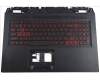 Acer 6B.QG1N2.001 Tastatur inkl. Topcase schwarz .mit Tastatur US-INT.BL-rot