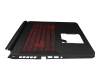 01704F7BK201 Original Acer Tastatur inkl. Topcase CH (schweiz) schwarz/rot/schwarz mit Backlight GTX1650