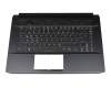 025.901I0.0001 Original Acer Tastatur inkl. Topcase DE (deutsch) schwarz/transparent/schwarz mit Backlight