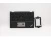Lenovo 02HL517 C-Cover with keyboard,French,Black,Backlight