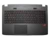 0KN0-RZ1GE13 Original Pegatron Tastatur inkl. Topcase DE (deutsch) schwarz/schwarz mit Backlight