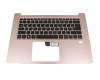 0KN1-202GE11 Original Acer Tastatur inkl. Topcase DE (deutsch) schwarz/pink mit Backlight