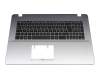 0KN1-2R1GE12 Original Pega Tastatur inkl. Topcase DE (deutsch) schwarz/silber mit Backlight