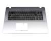 0KN1-2R1GE12 Original Pega Tastatur inkl. Topcase DE (deutsch) schwarz/silber