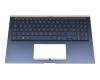 0KN1-9D2GE16 Original Pegatron Tastatur inkl. Topcase DE (deutsch) blau/blau mit Backlight