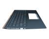 0KN1-9D2GE16 Original Pegatron Tastatur inkl. Topcase DE (deutsch) blau/blau mit Backlight