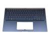 0KN1-9D2GE162017Q000074 Original Asus Tastatur inkl. Topcase DE (deutsch) blau/blau mit Backlight