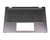 0KN1-A11GE13 R1.0 Original Pegatron Tastatur inkl. Topcase DE (deutsch) grau/grau mit Backlight (Gun Metal Grey)