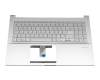 0KN1-AU6GE12 Original Pega Tastatur inkl. Topcase DE (deutsch) silber/silber mit Backlight