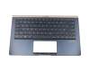 0KNB0-1628GE00 Original Asus Tastatur inkl. Topcase DE (deutsch) schwarz/blau mit Backlight