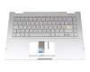 0KNB0-260NGE00 Original Asus Tastatur inkl. Topcase DE (deutsch) silber/silber mit Backlight