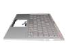 0KNB0-262HG00 Original Asus Tastatur inkl. Topcase DE (deutsch) silber/silber mit Backlight