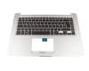 0KNB0-4626GE00 Original Asus Tastatur inkl. Topcase DE (deutsch) schwarz/silber mit Backlight