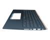 0KNB0-563PGE00 Original Pegatron Tastatur inkl. Topcase DE (deutsch) blau/blau mit Backlight