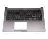 0KNB0-56GGE00 Original Asus Tastatur inkl. Topcase DE (deutsch) schwarz/grau mit Backlight