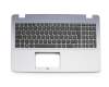 0KNB0-6116GE00 Original Asus Tastatur inkl. Topcase DE (deutsch) schwarz/silber