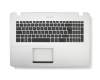 0KNB0-6601GE00 Original Asus Tastatur inkl. Topcase DE (deutsch) schwarz/silber mit Backlight