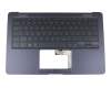 0KNB0-D632GE0 Original Pegatron Tastatur inkl. Topcase DE (deutsch) schwarz/blau mit Backlight