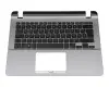 0KNB0-F126GE00 Original Asus Tastatur inkl. Topcase DE (deutsch) schwarz/silber