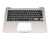 0KNB0-F622GE00 Original Asus Tastatur inkl. Topcase DE (deutsch) schwarz/champagner mit Backlight