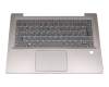 0KO00TI Original Lenovo Tastatur inkl. Topcase DE (deutsch) grau/bronze mit Backlight (ohne Fingerprint)