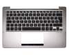 90R-NFQ1K1I01U Original Asus Tastatur inkl. Topcase DE (deutsch) schwarz/silber