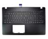 Tastatur inkl. Topcase DE (deutsch) schwarz/schwarz für Asus X550LD