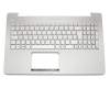 9Z.N8BBU.N0G Original Asus Tastatur inkl. Topcase DE (deutsch) silber/silber mit Backlight